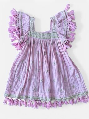 Mer St. Barth Pink Celestial Tassel Dress size 4